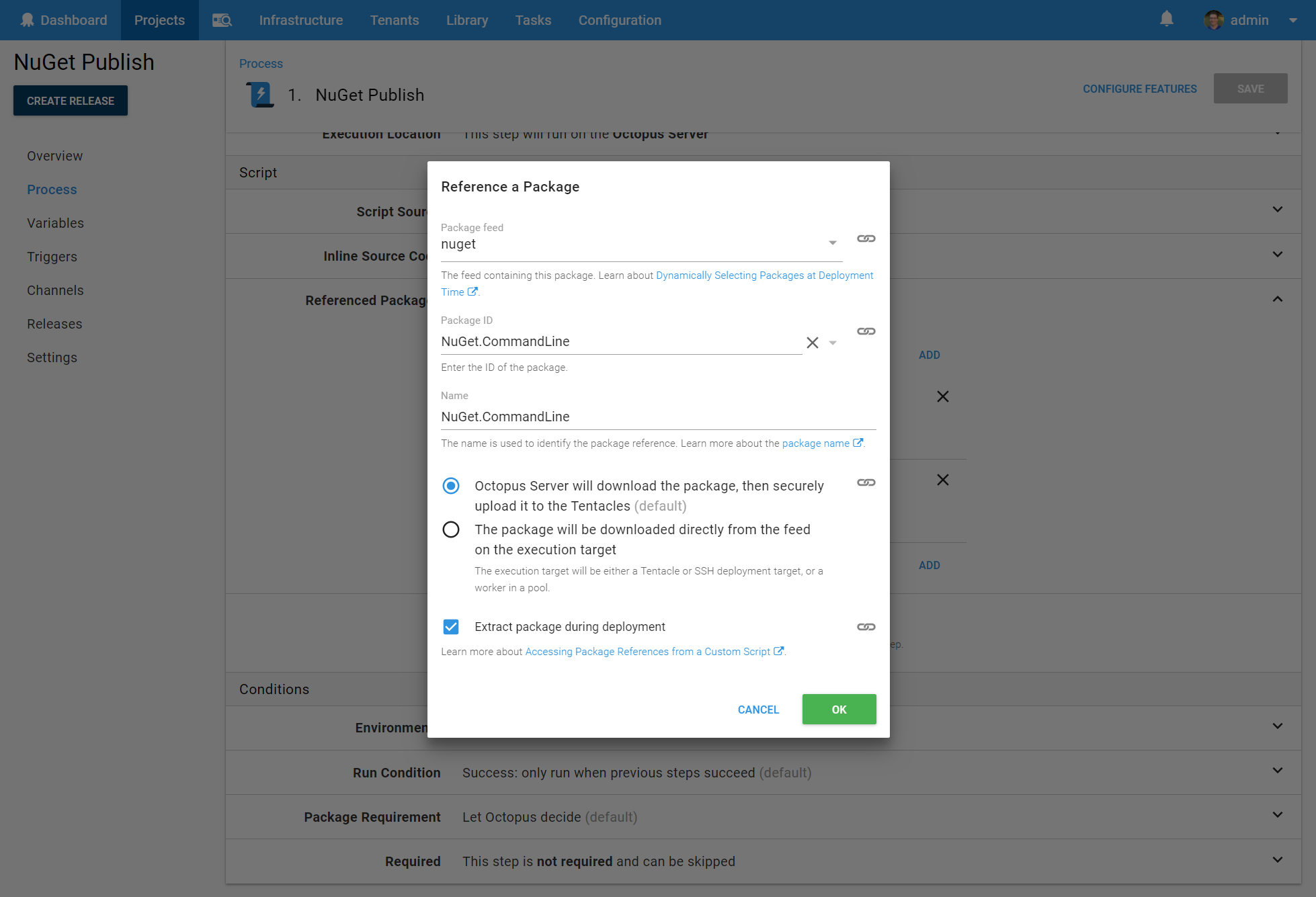Script Step Package References