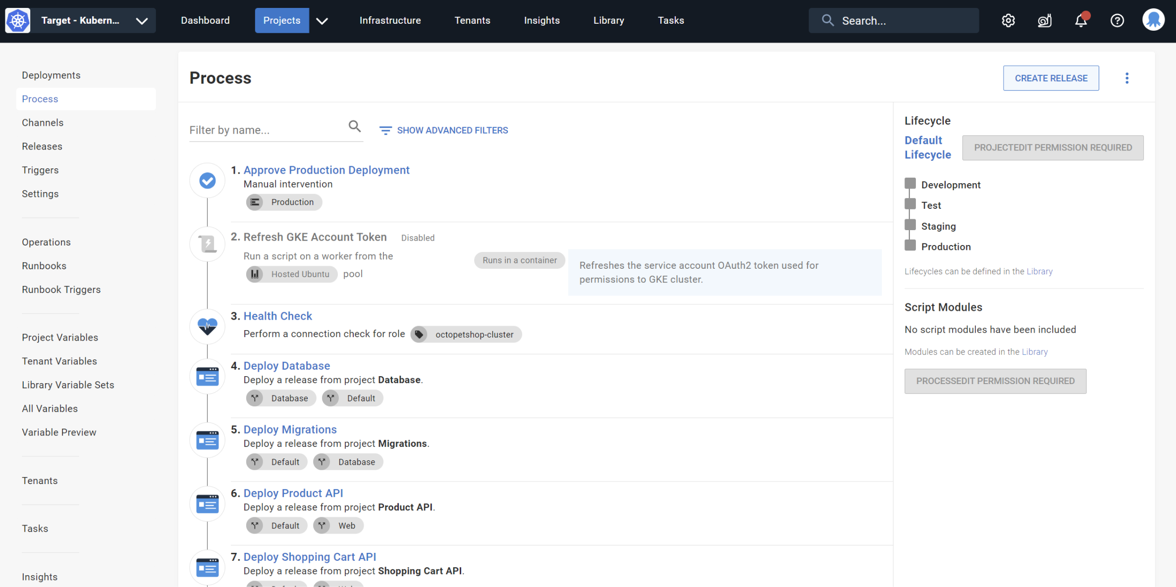 Octopus deployment process