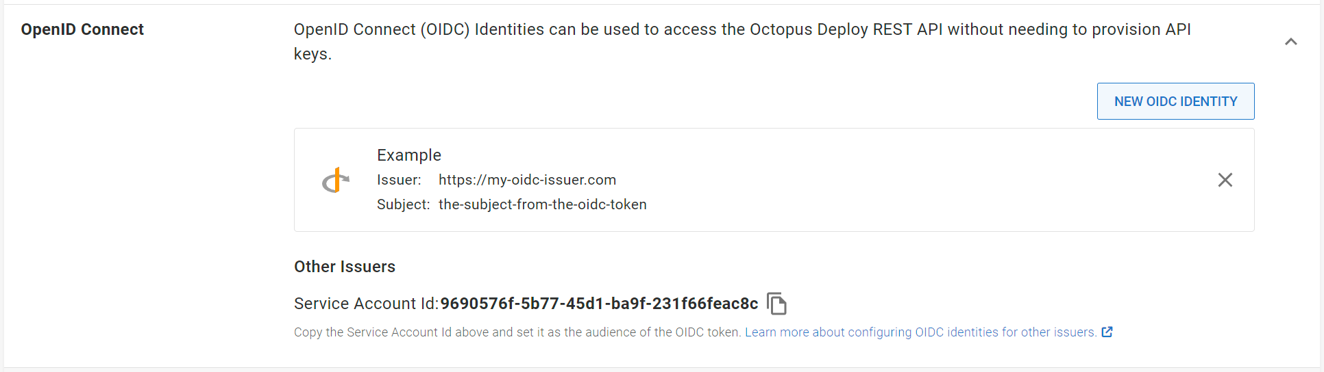 Other issuer audience details