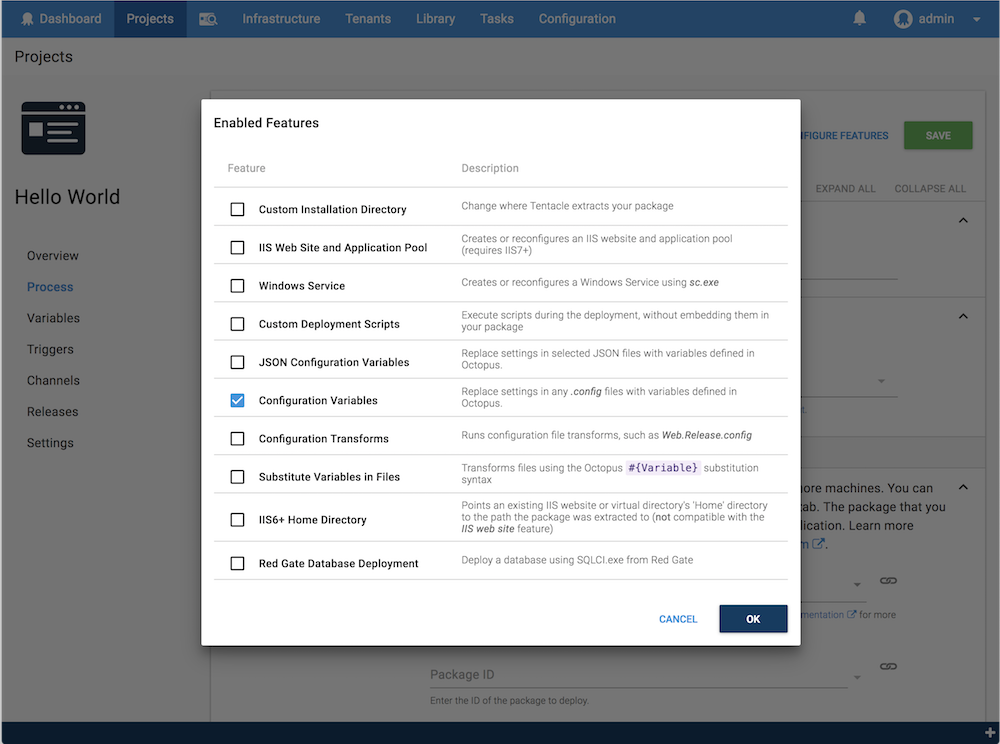 .NET XML configuration variables screenshot