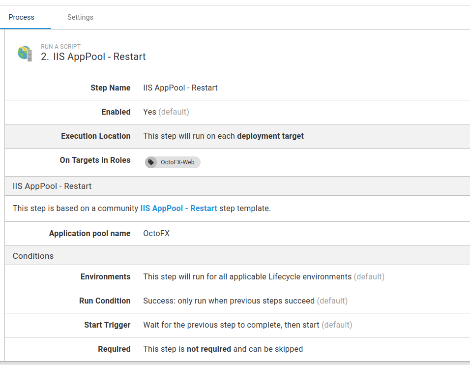 Runbook IIS maintenance Restart App-Pool