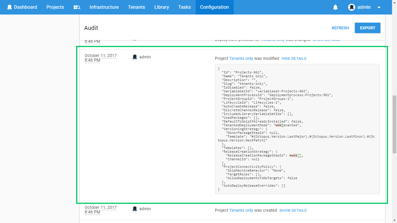 Audit Event Details extended