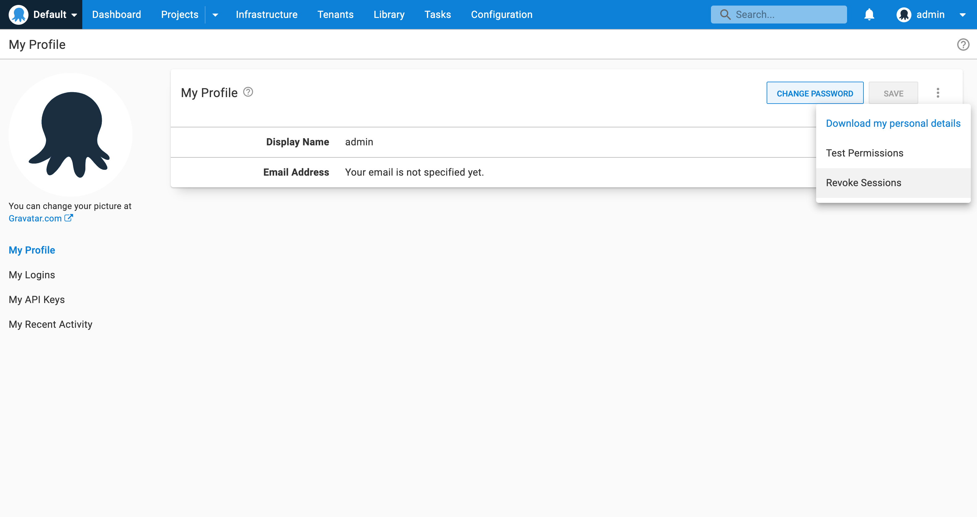 Session invalidation of your account